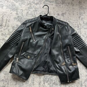 Zara leather jacket